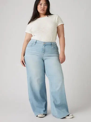 318 Shaping Wide Leg Women's Jeans (Plus Size)
