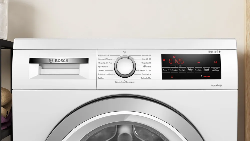 Bosch WUU28T70 Series 6 Washing Machine, 8 kg, 1400 rpm, Undermountable, Quick Wash with SpeedPerfect, Refill Function, Hygiene Plus, Vario Drum, Quiet Thanks to EcoSilence Drive, LED Display, White Energy Class B