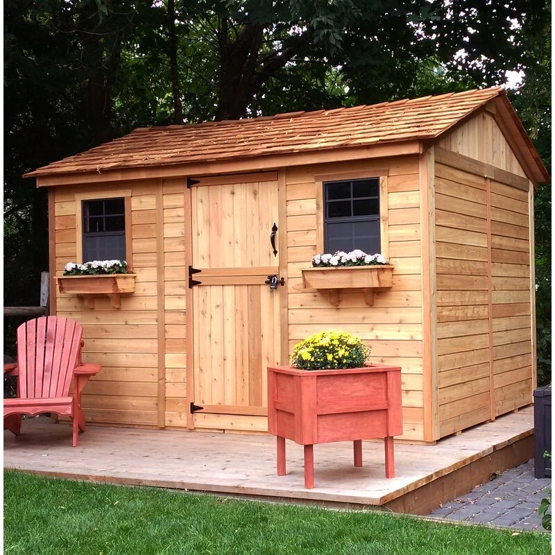 Shed 12ft wide x 8ft deep wooden storage shed