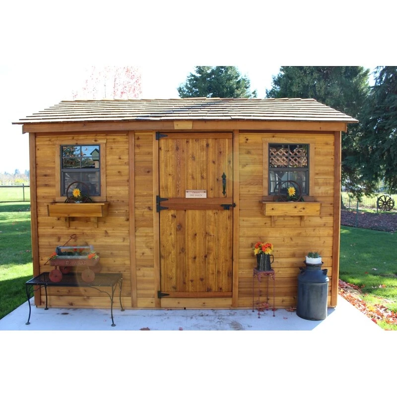 Shed 12ft wide x 8ft deep wooden storage shed