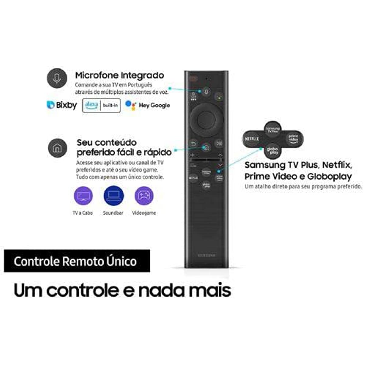 Smart TV LED 50 4K UHD Samsung 50BU8000 - Wifi, USB