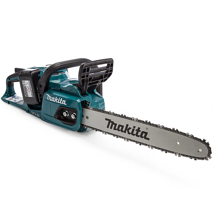 Makita Chainsaw Kit 40cm 16 18V x 2 LXT Brushless Cordless 2 x 6Ah Battery and Dual Rapid Charger Garden Tree Cutting Pruning DUC405PG2