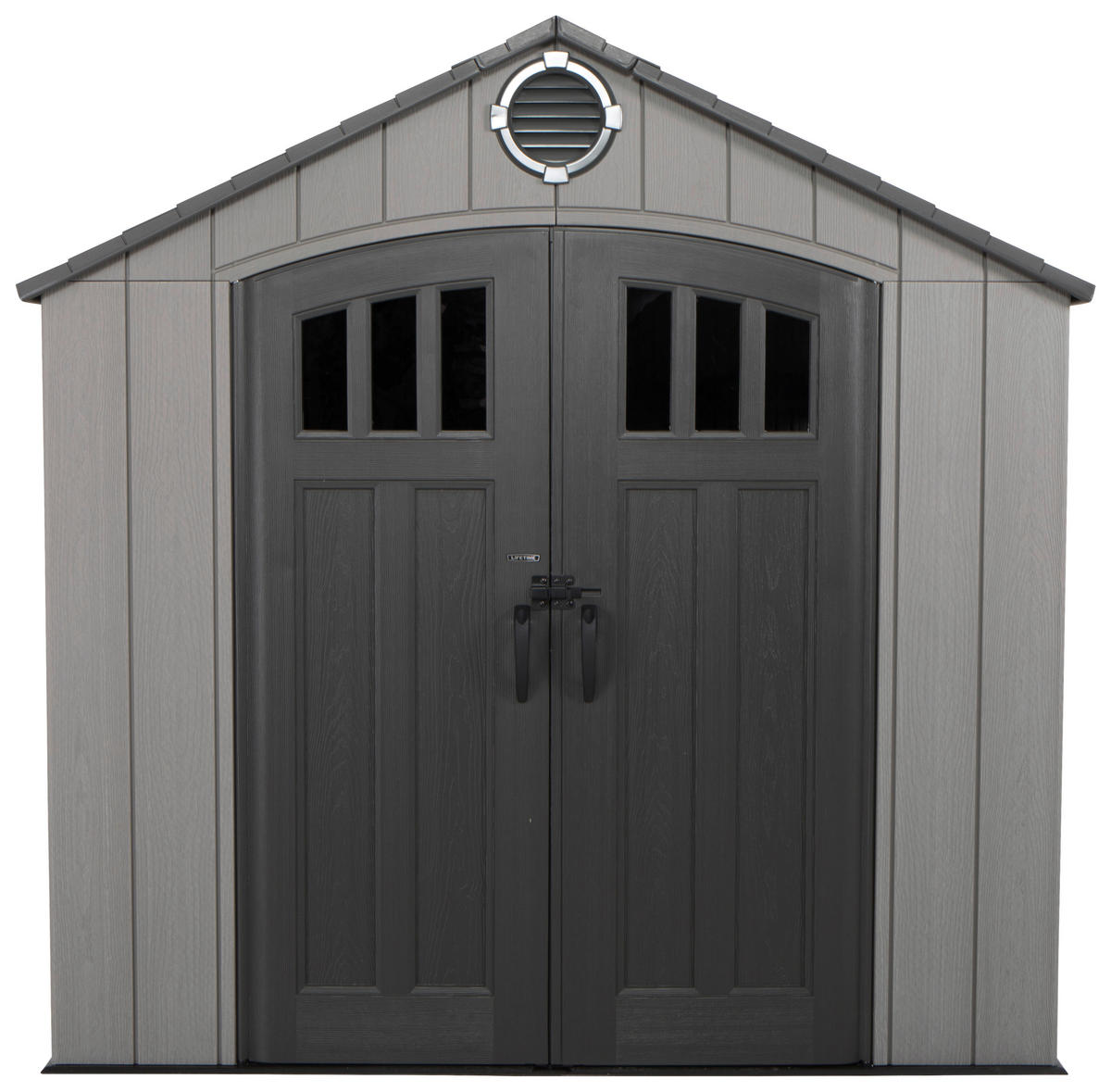 Lifetime garden house Mars grey plastic W/H/L: approx. 242x242x227 cm