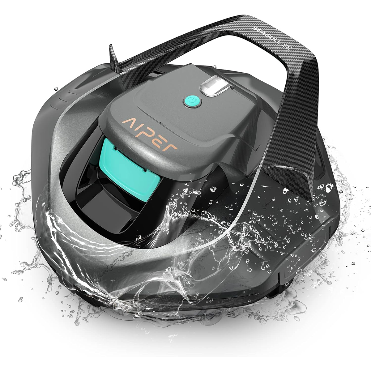 AIPER Pool Robot, Pool Vacuum with 90 Minutes Runtime, Pool Cleaner with Dual Drive Motor, Cordless, Ideal for Pools Under 80 Square Meters