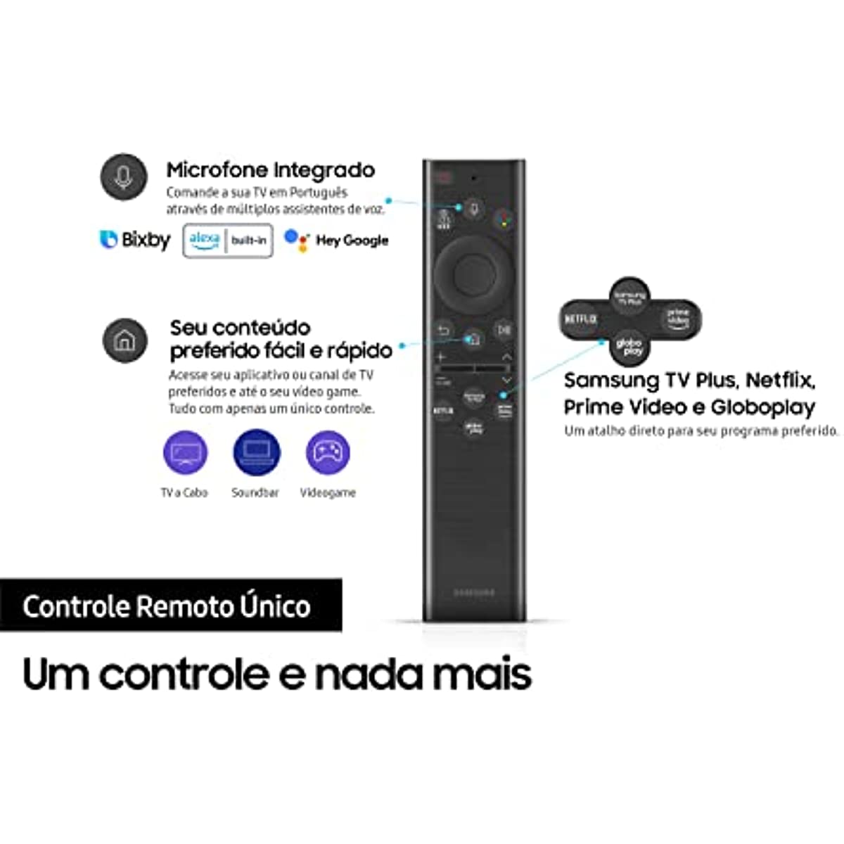 Smart TV LED 55 4K UHD Samsung UN55BU8000 - Alexa built-in