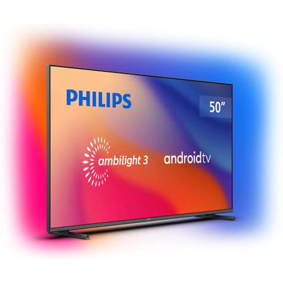 PHILIPS Smart TV 50 4K Android Ambilight 50PUG7907/78, Google Assistant, Comando de Voz, Dolby Vision/Atmos, VRR/ALLM, Bluetooth 5.0, 4 HDMI