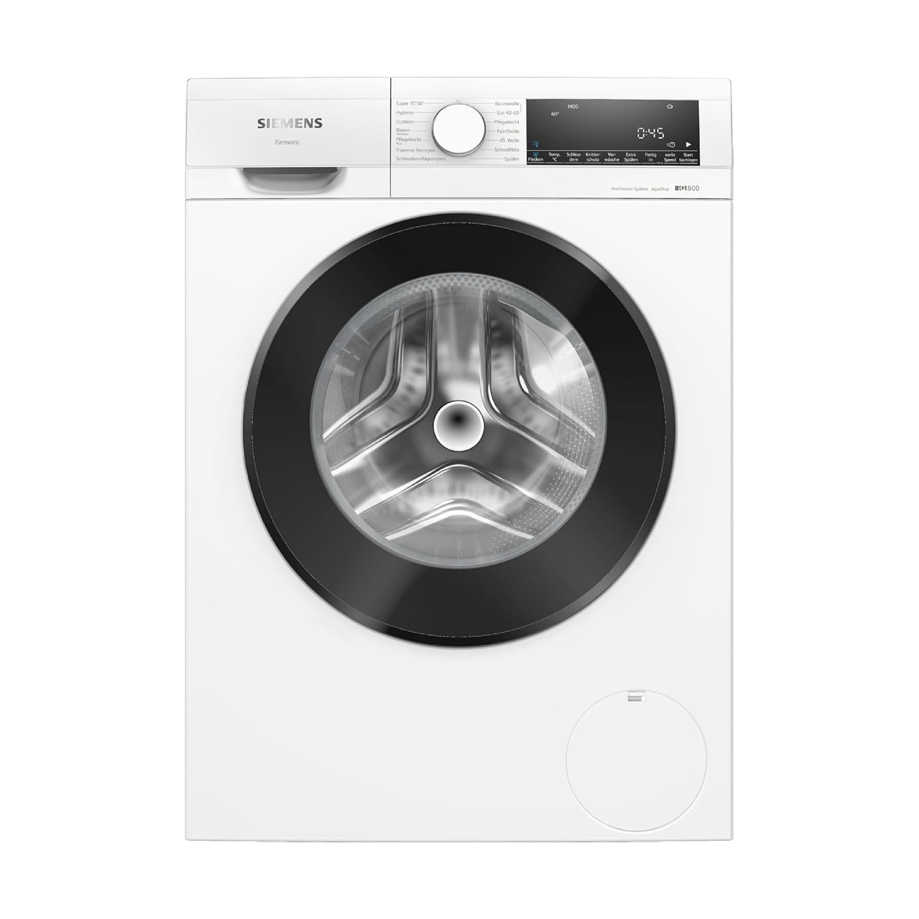 Siemens WG54G106EM iQ500, washing machine 10kg, 1400 rpm, anti-stain system, varioSpeed ​​for faster clean laundry, reload function, gentle on laundry, LED display, aquaStop, Amazon Exclusive Edition energy class A
