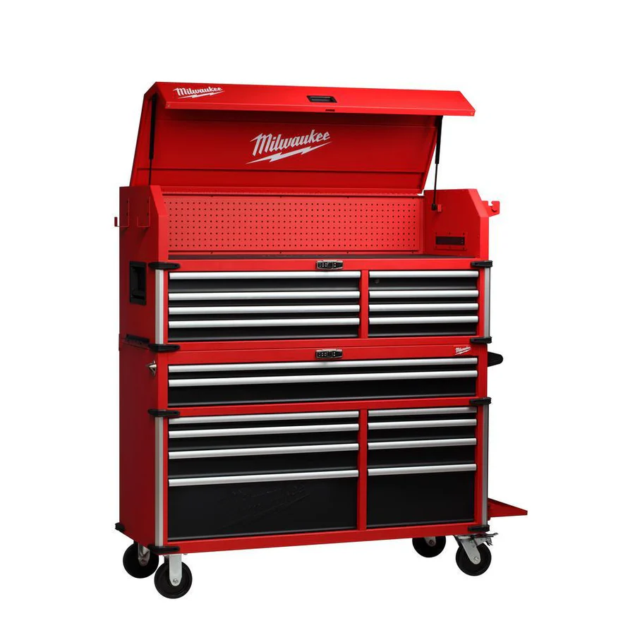 Milwaukee 56 Premium 18-Drawer Tool Box Chest and Cabinet Combo with Electronic Keypad Lock