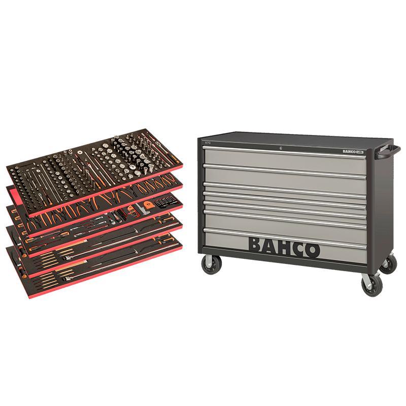 53 Tool Trolley General Purpose Tool Kit - 488 Pcs  XXL