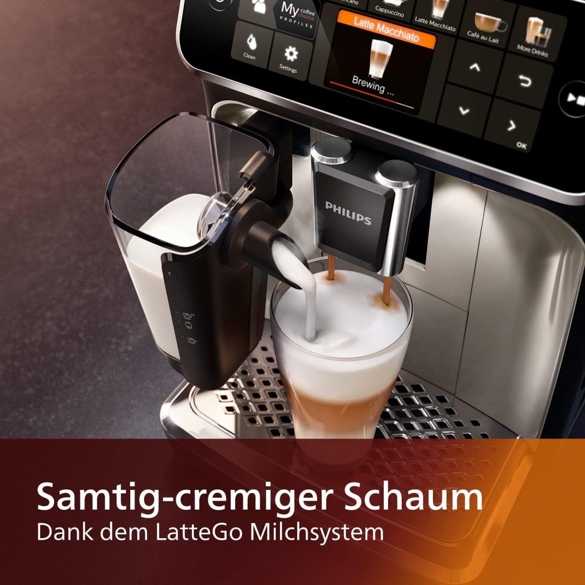 Philips 5400 Series Fully Automatic Espresso Machine - LatteGo