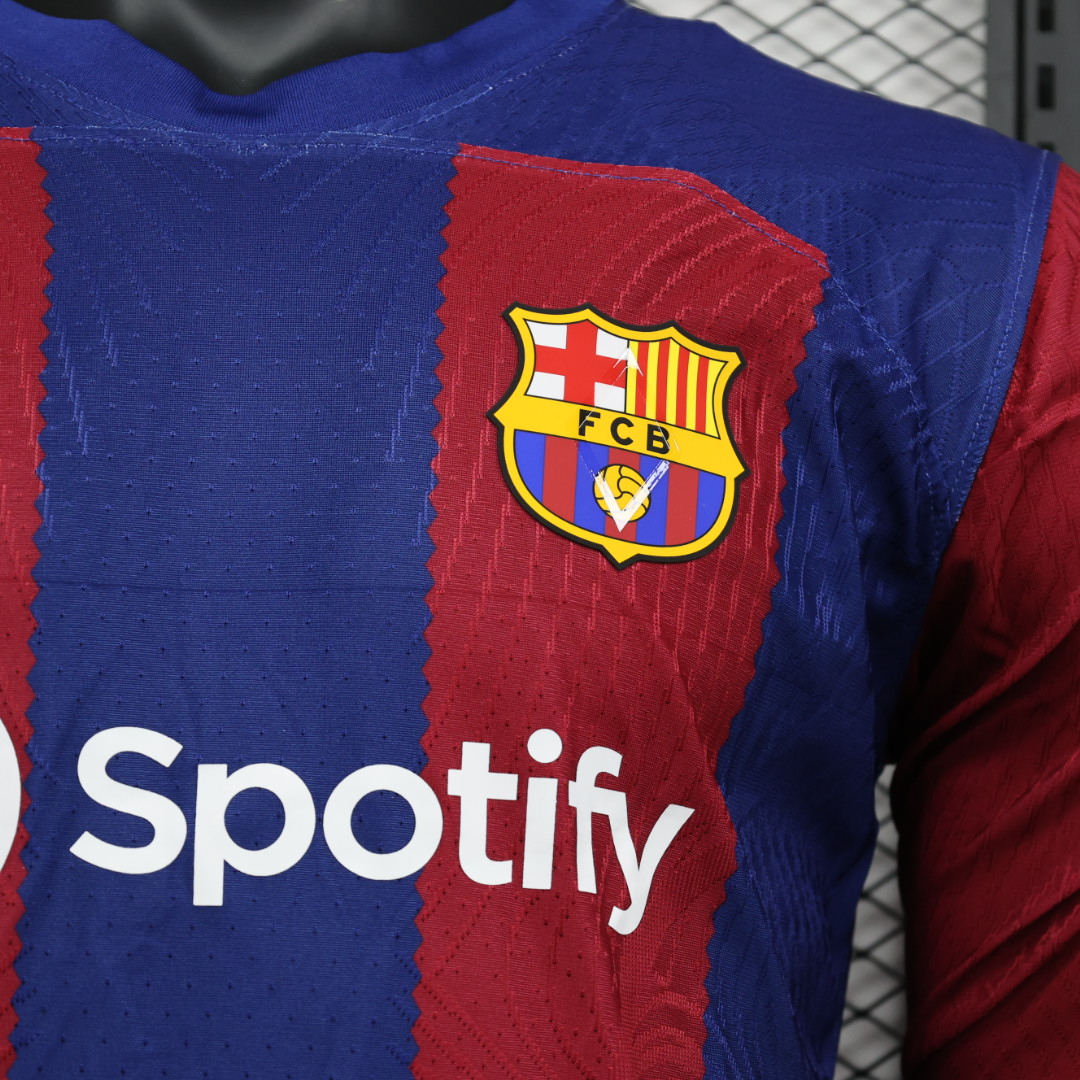 23/24 Players Long Sleeve Barcelona Home jersey