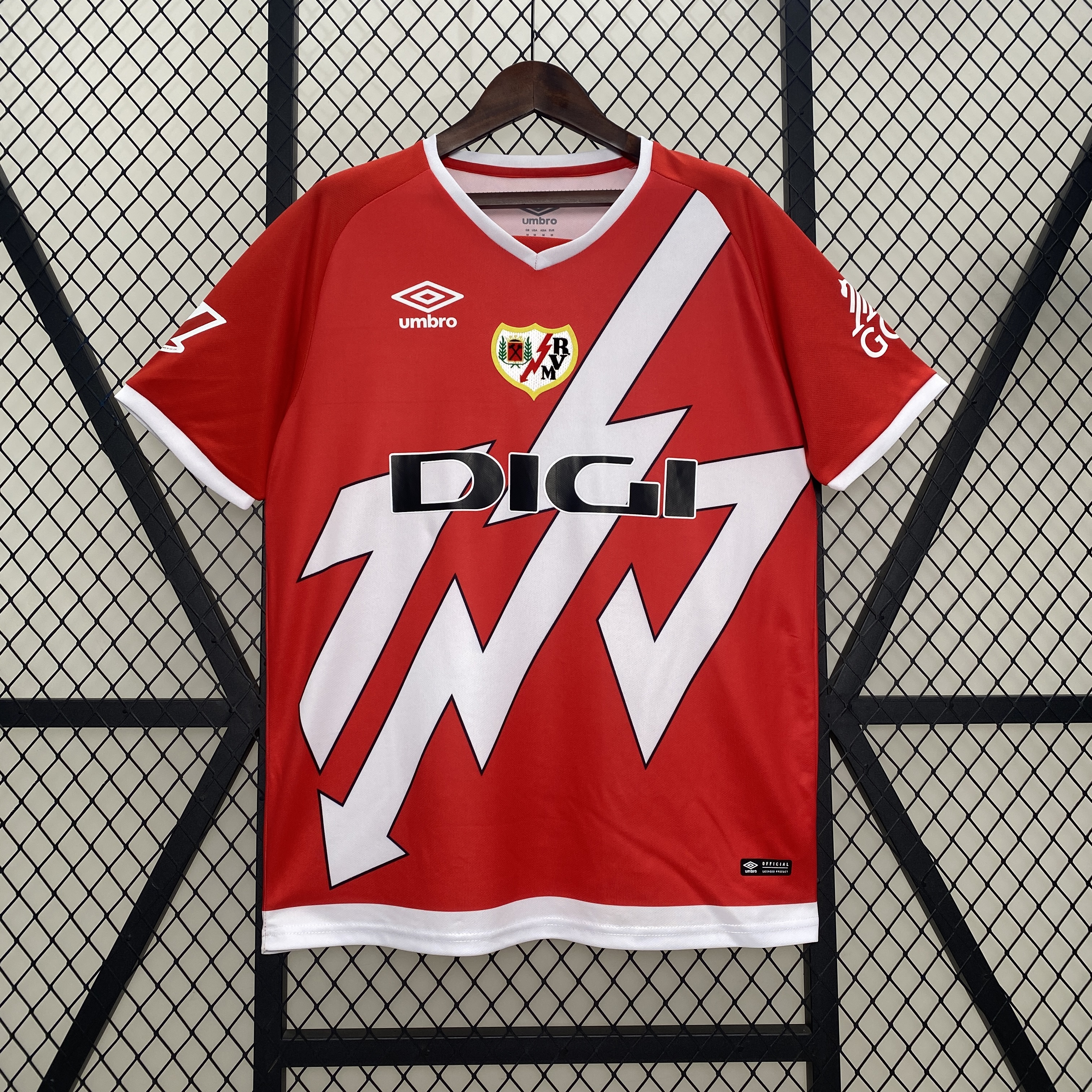 24/25 Rayo Vallecano Away red  jersey