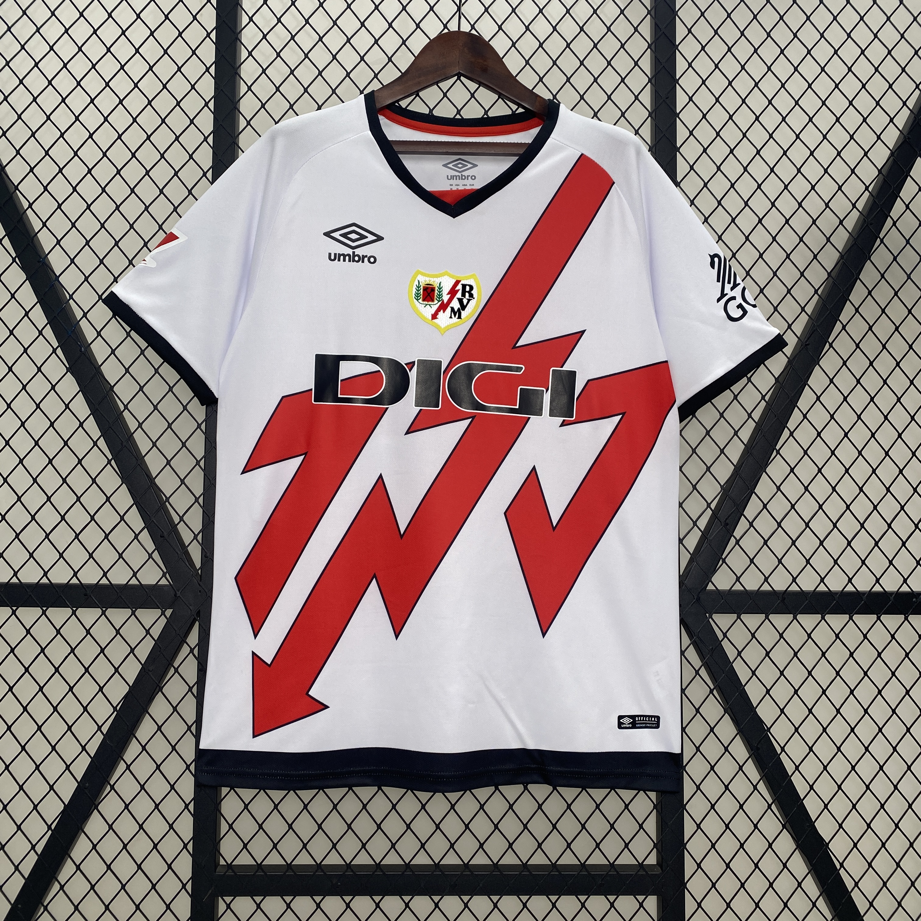 24/25 Rayo Vallecano Home white jersey