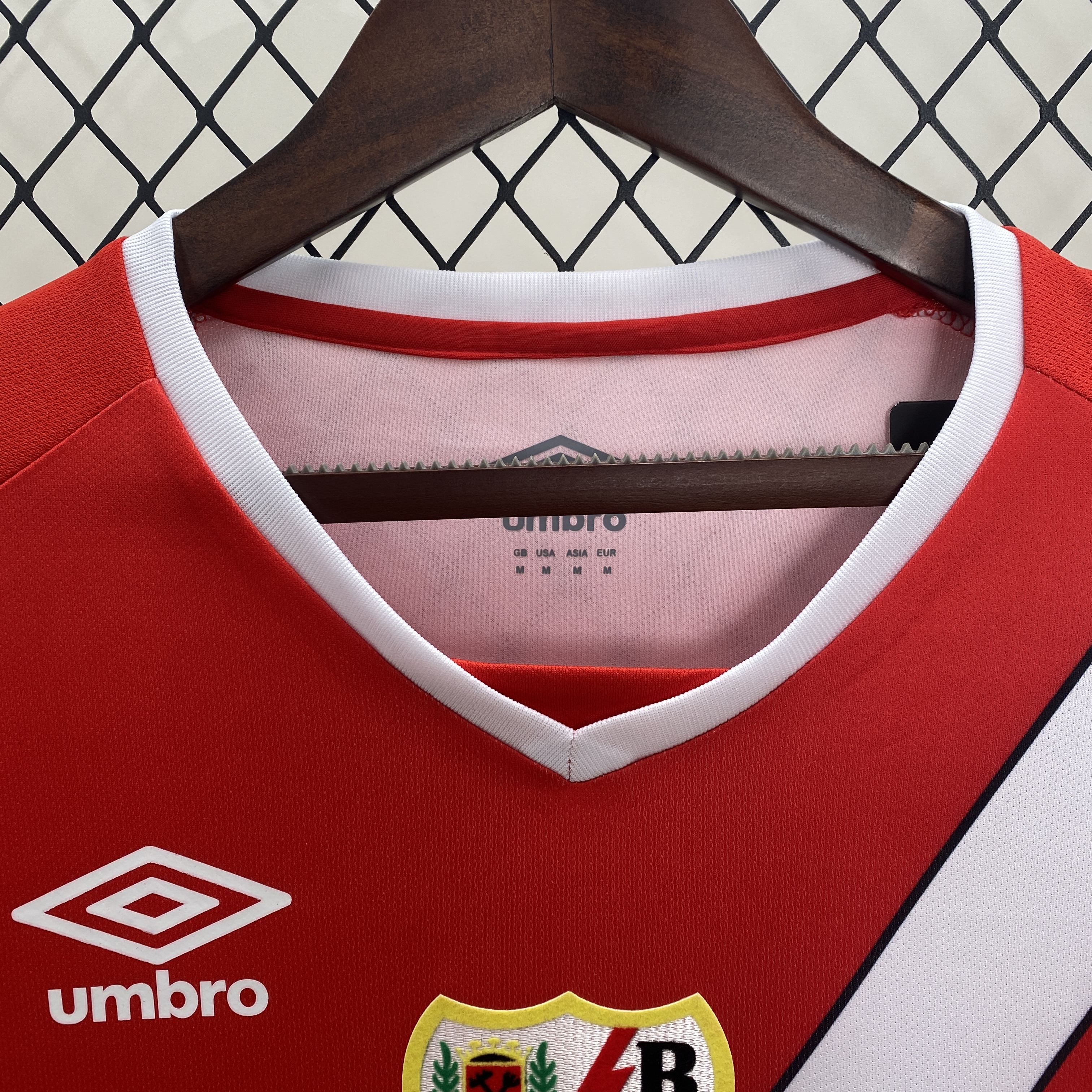 24/25 Rayo Vallecano Away red  jersey