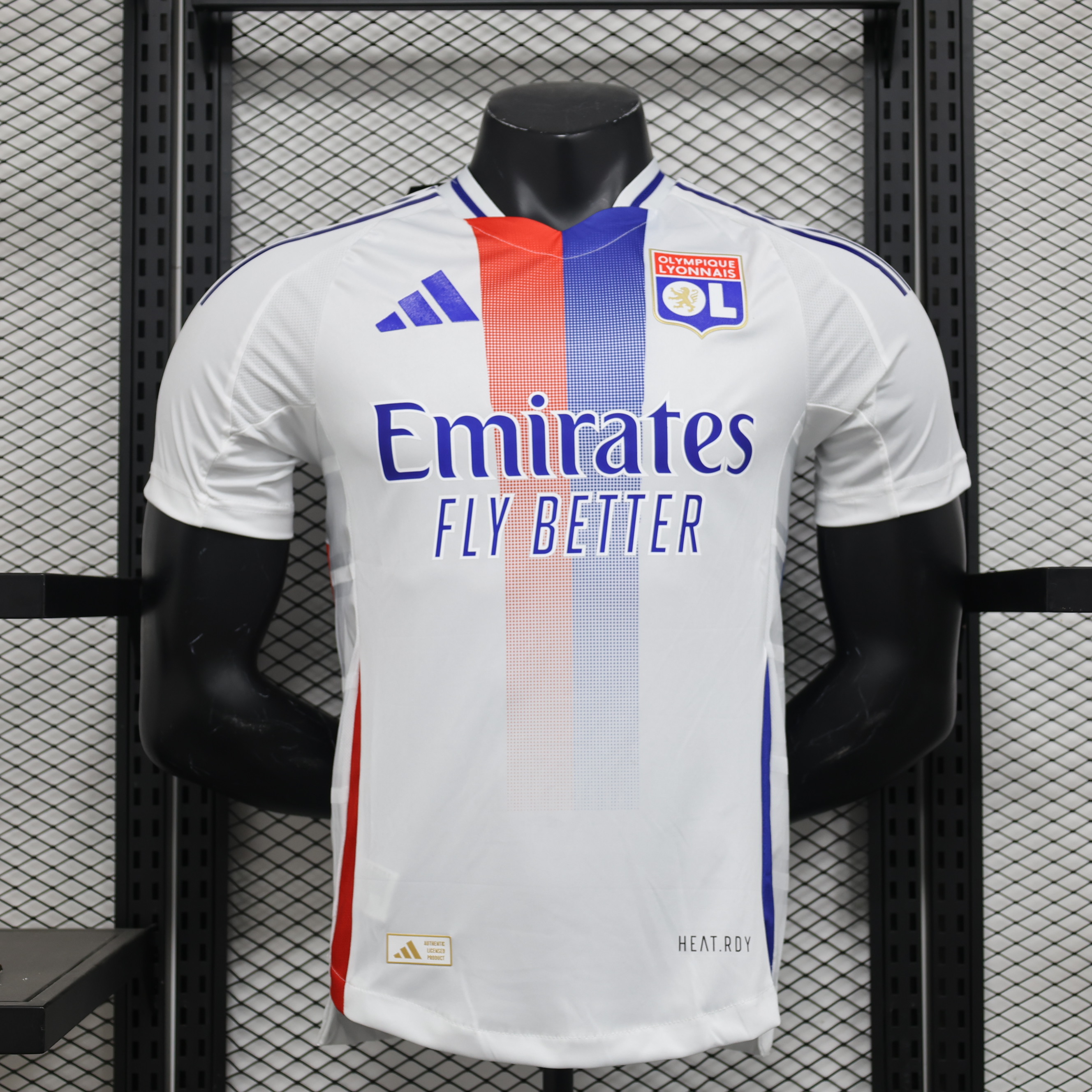 24-25 player home Lyon's white jersey