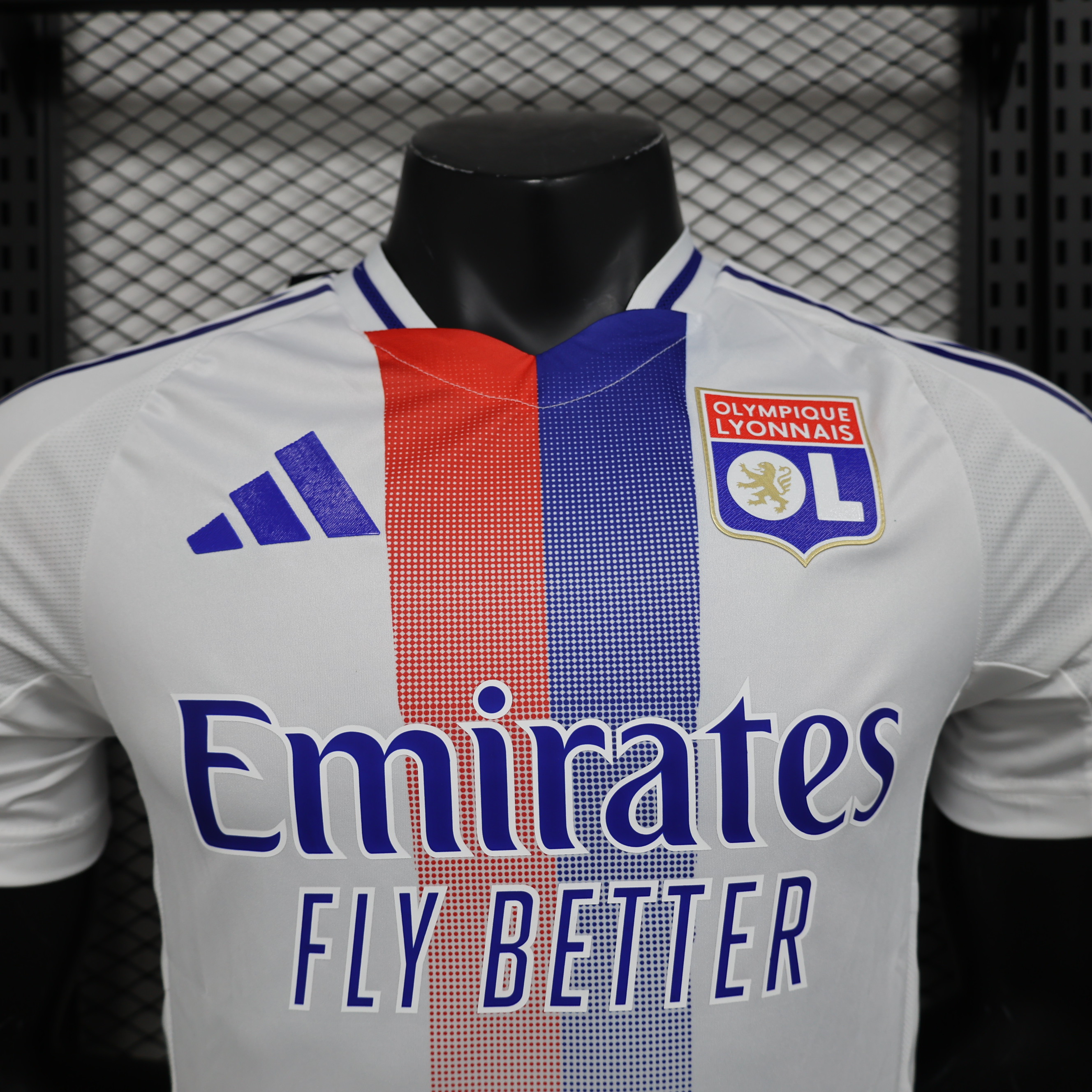 24-25 player home Lyon's white jersey