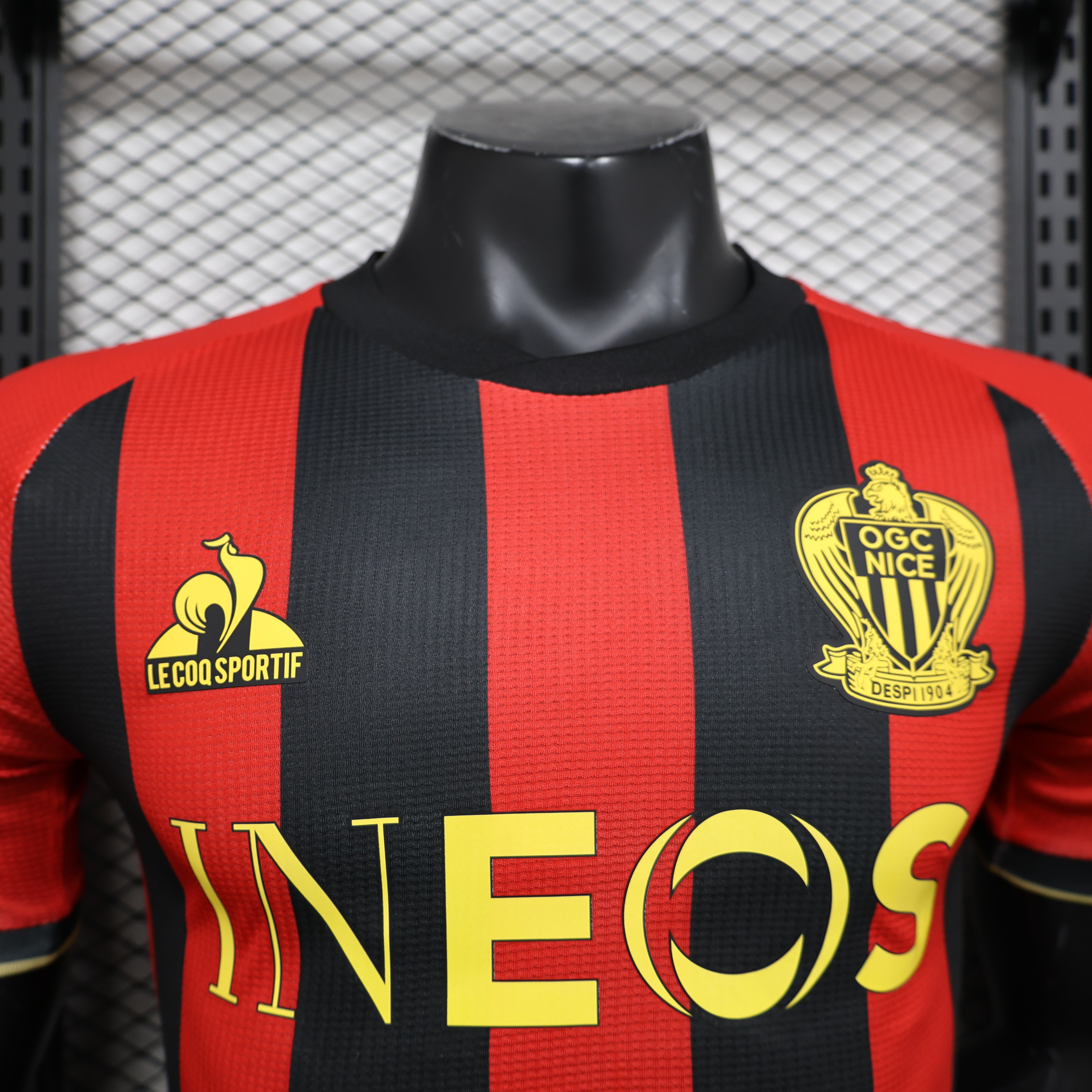 24-25player OGC Nice home red jersey