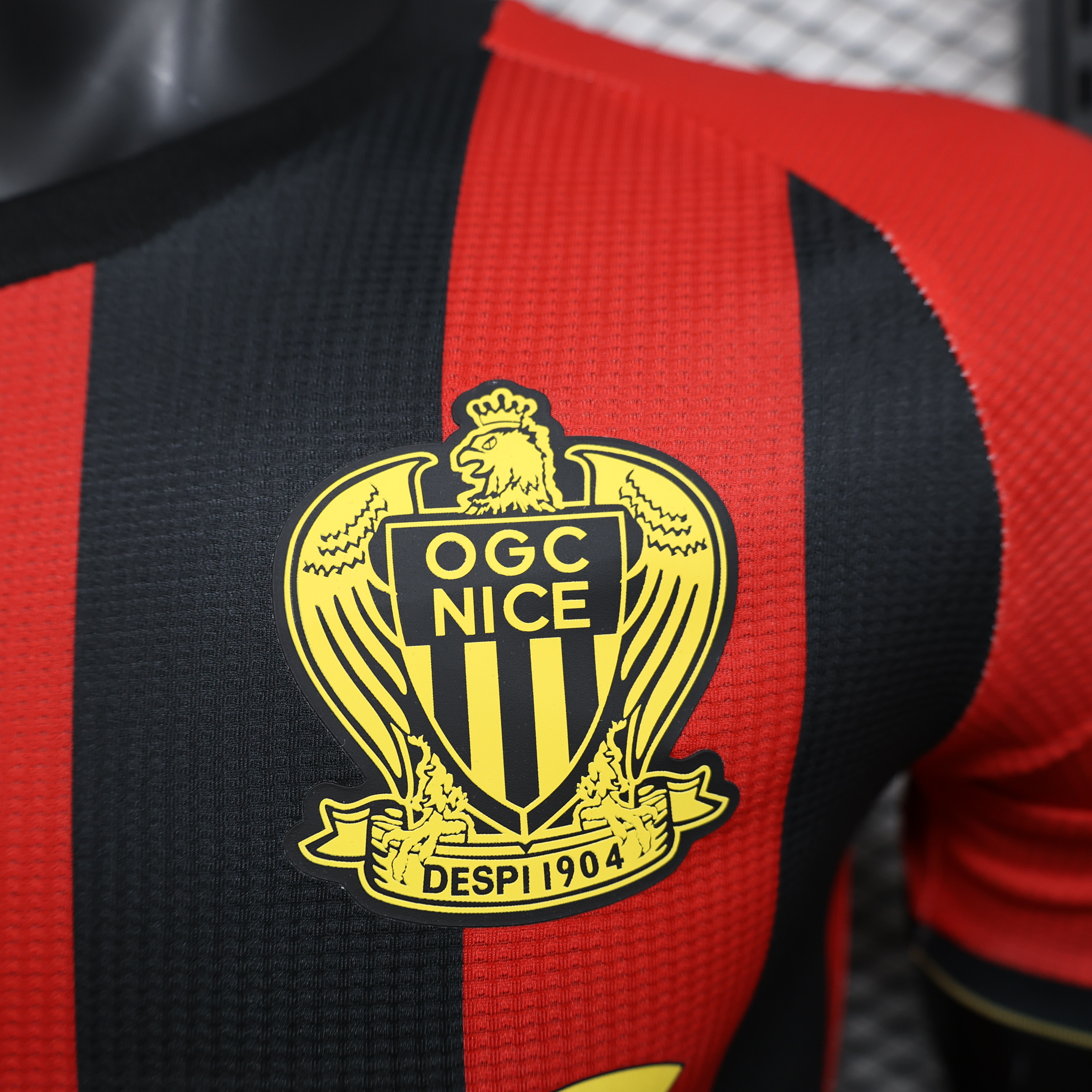 24-25player OGC Nice home red jersey