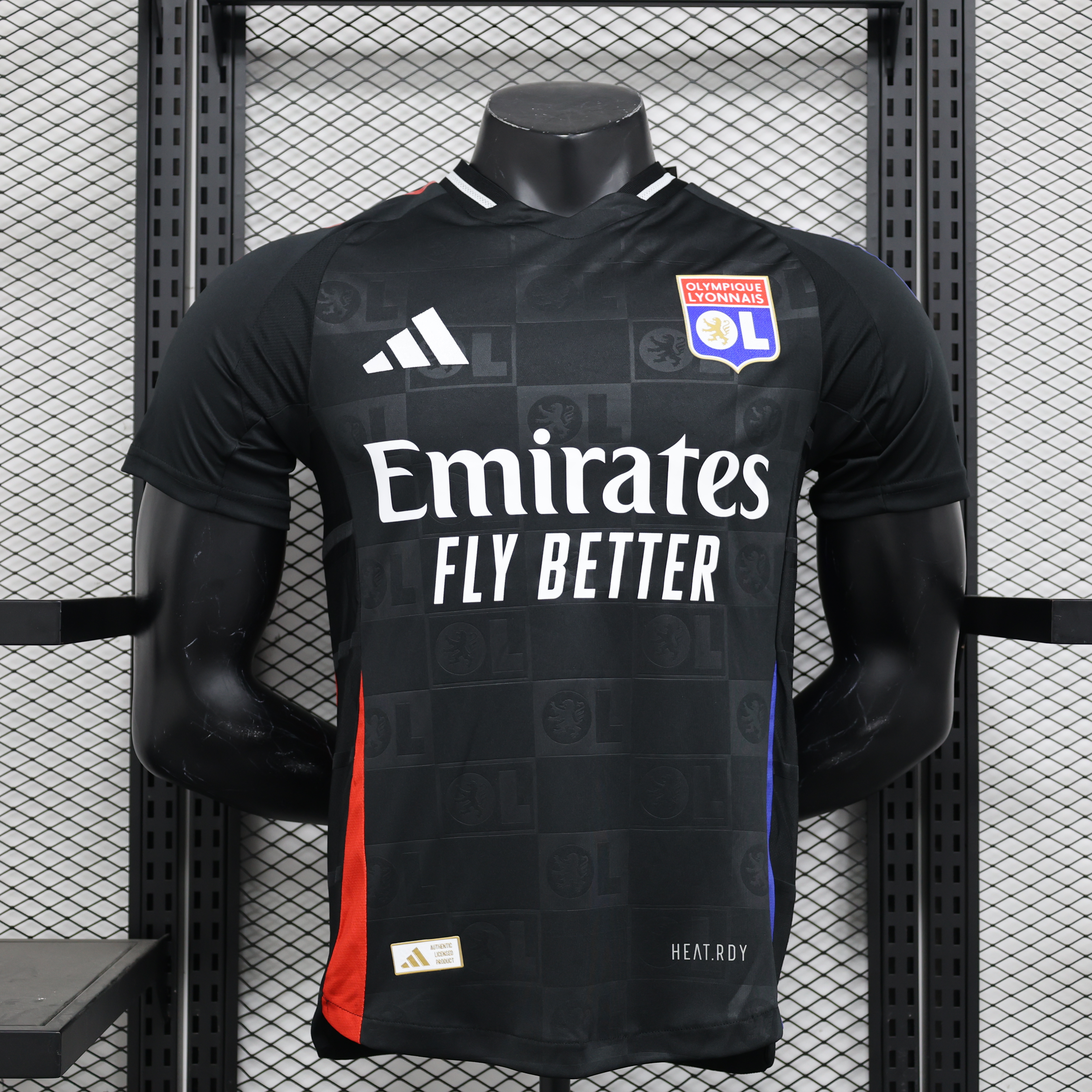 24-25 player away Lyon's black  jersey