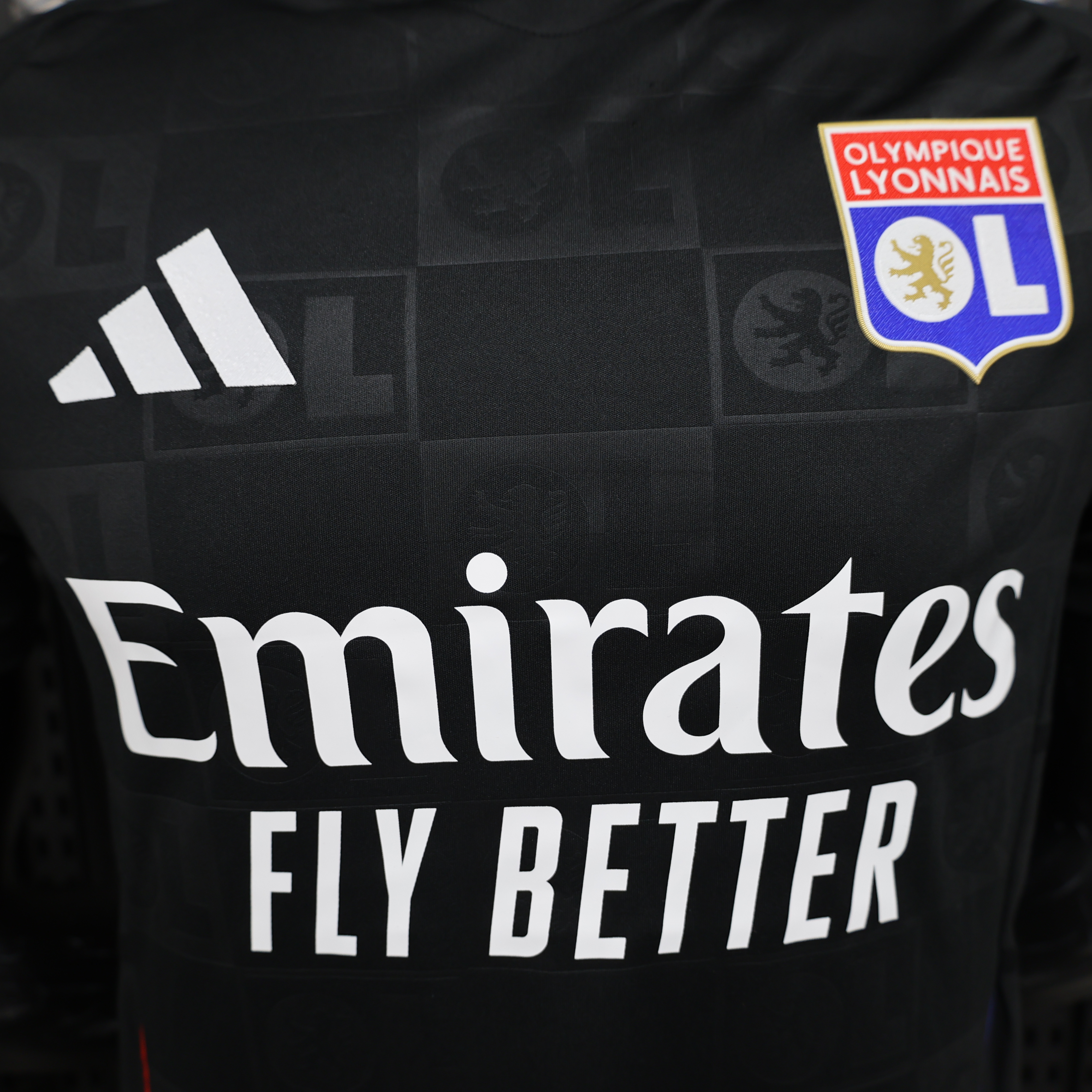 24-25 player away Lyon's black  jersey
