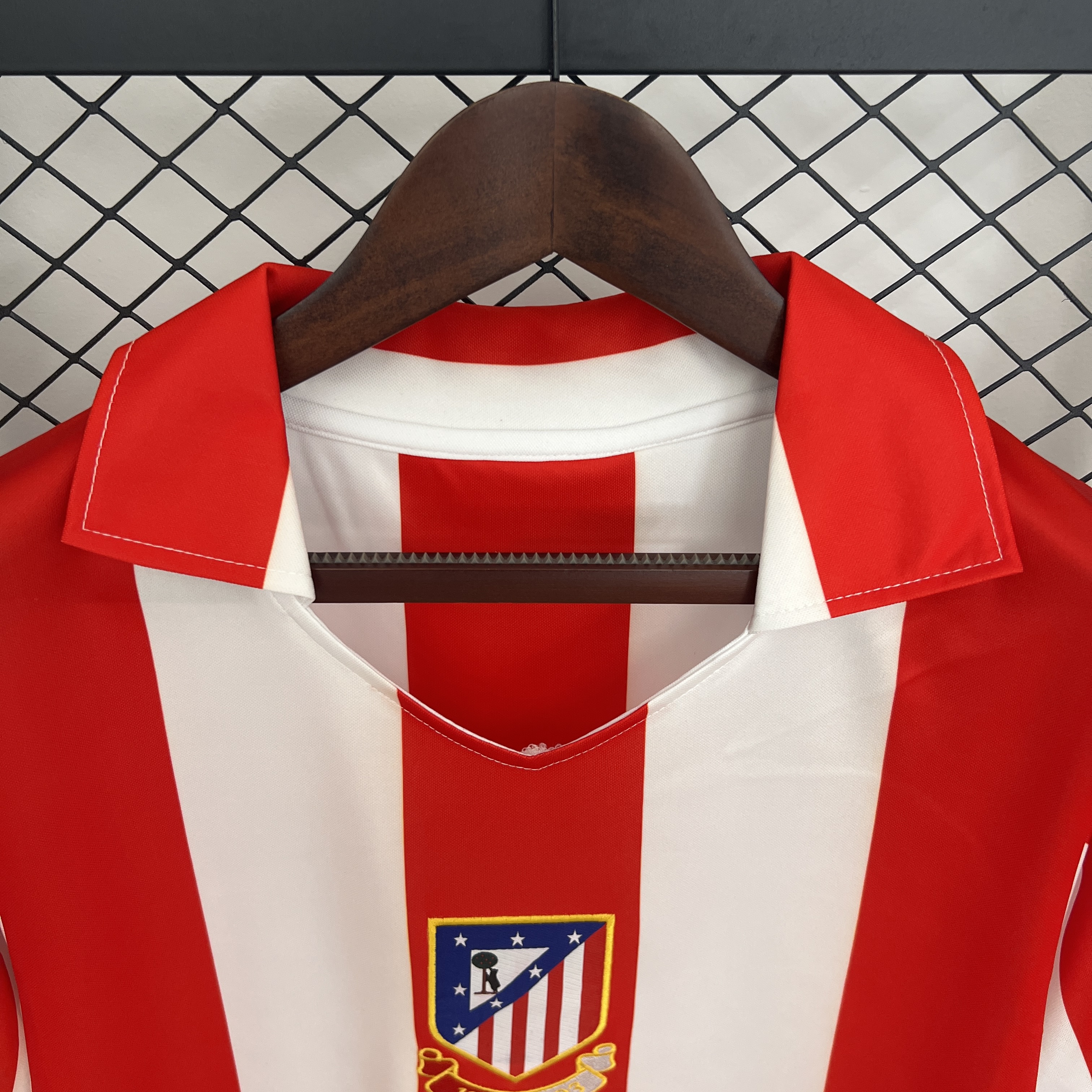 Retro Atletico Madrid 03/04 Centenary Home Stadium Jersey