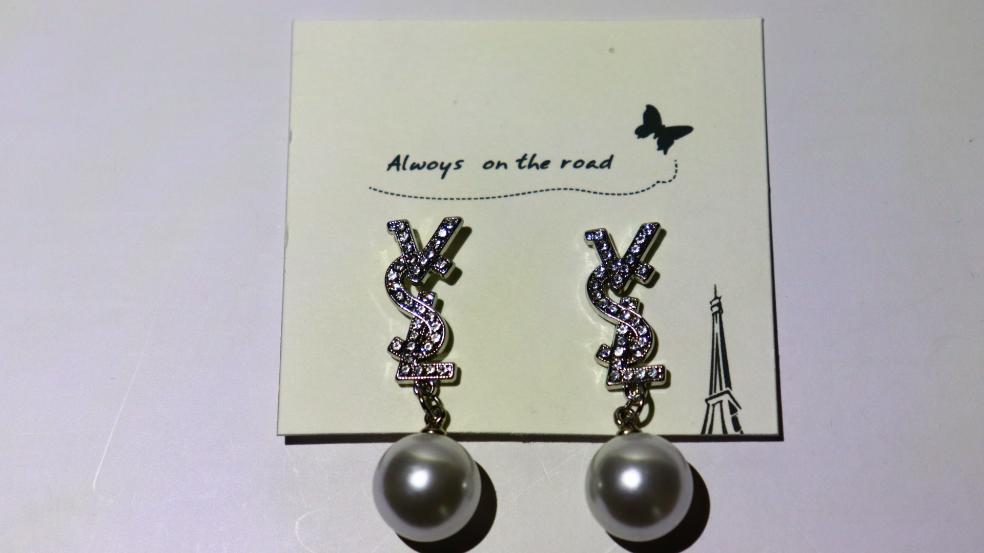 French Pearl Dangle Earrings