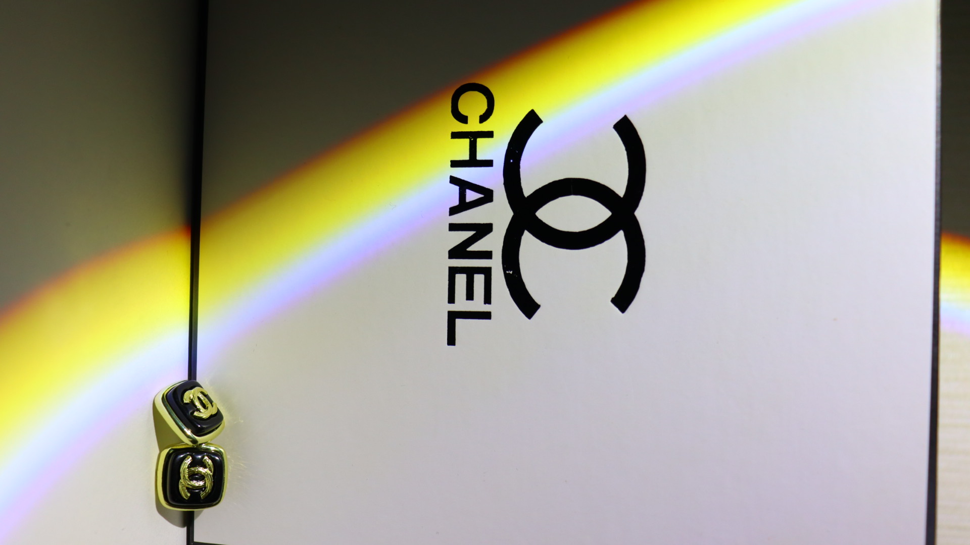 Double C Square Full Diamond Earrings