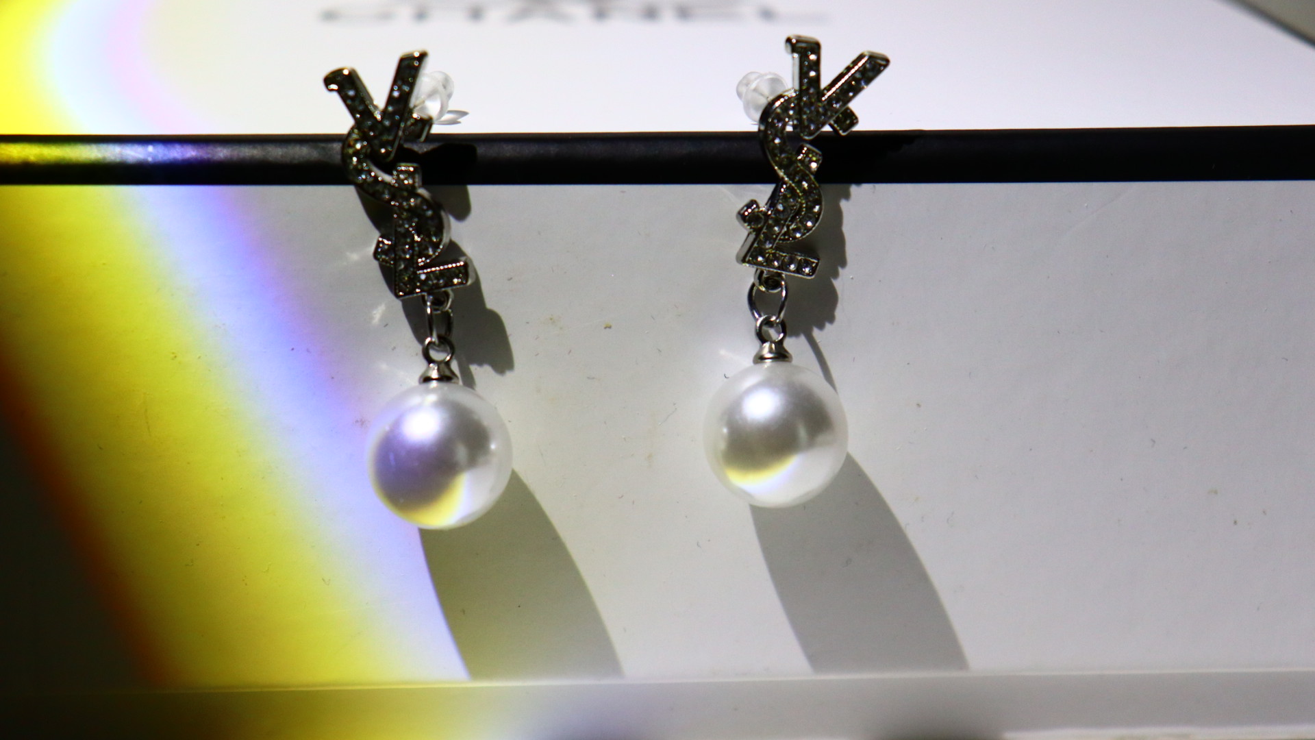 French Pearl Dangle Earrings