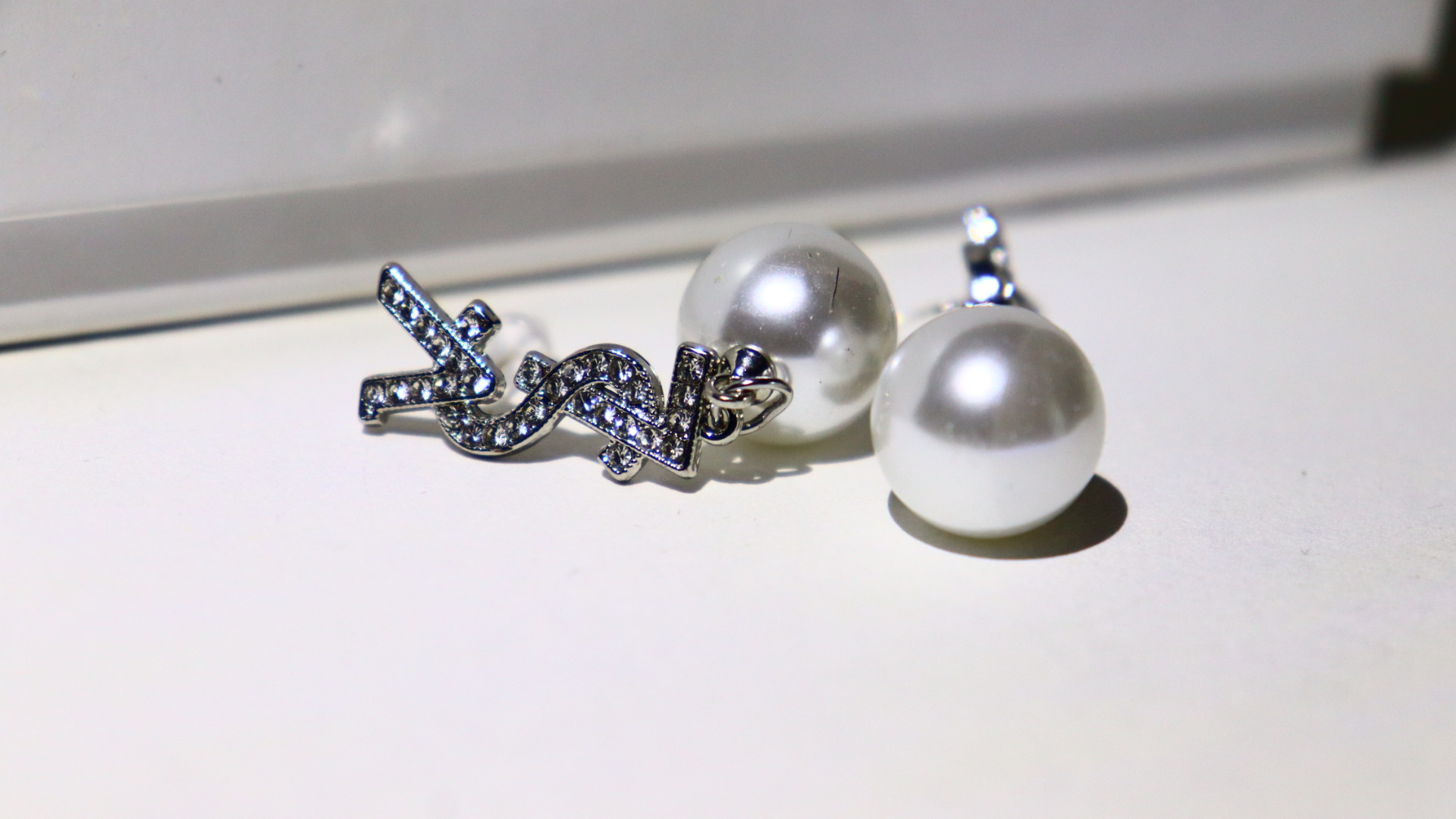 French Pearl Dangle Earrings