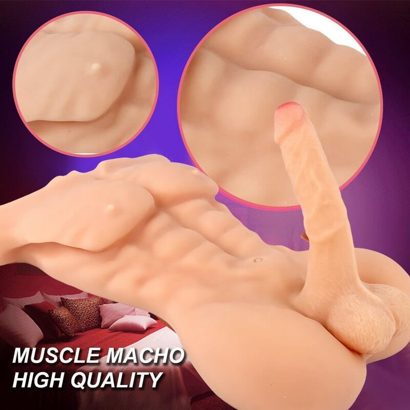 EU Stock - Mason 52.8 cm / 20.8′ Male TPE Adult Sex Doll Torso