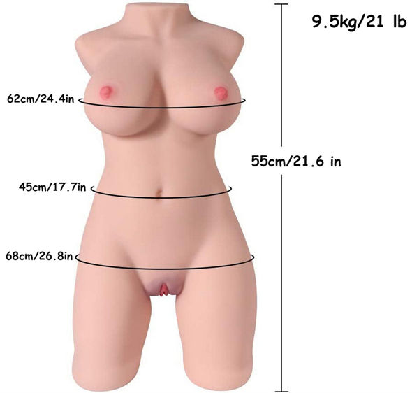 lifelike sex doll torso