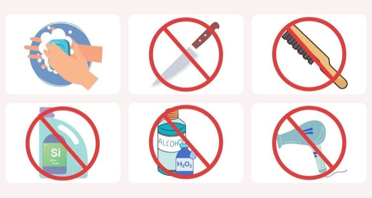 Example of wrong cleaning method - how to take care of sex doll safely