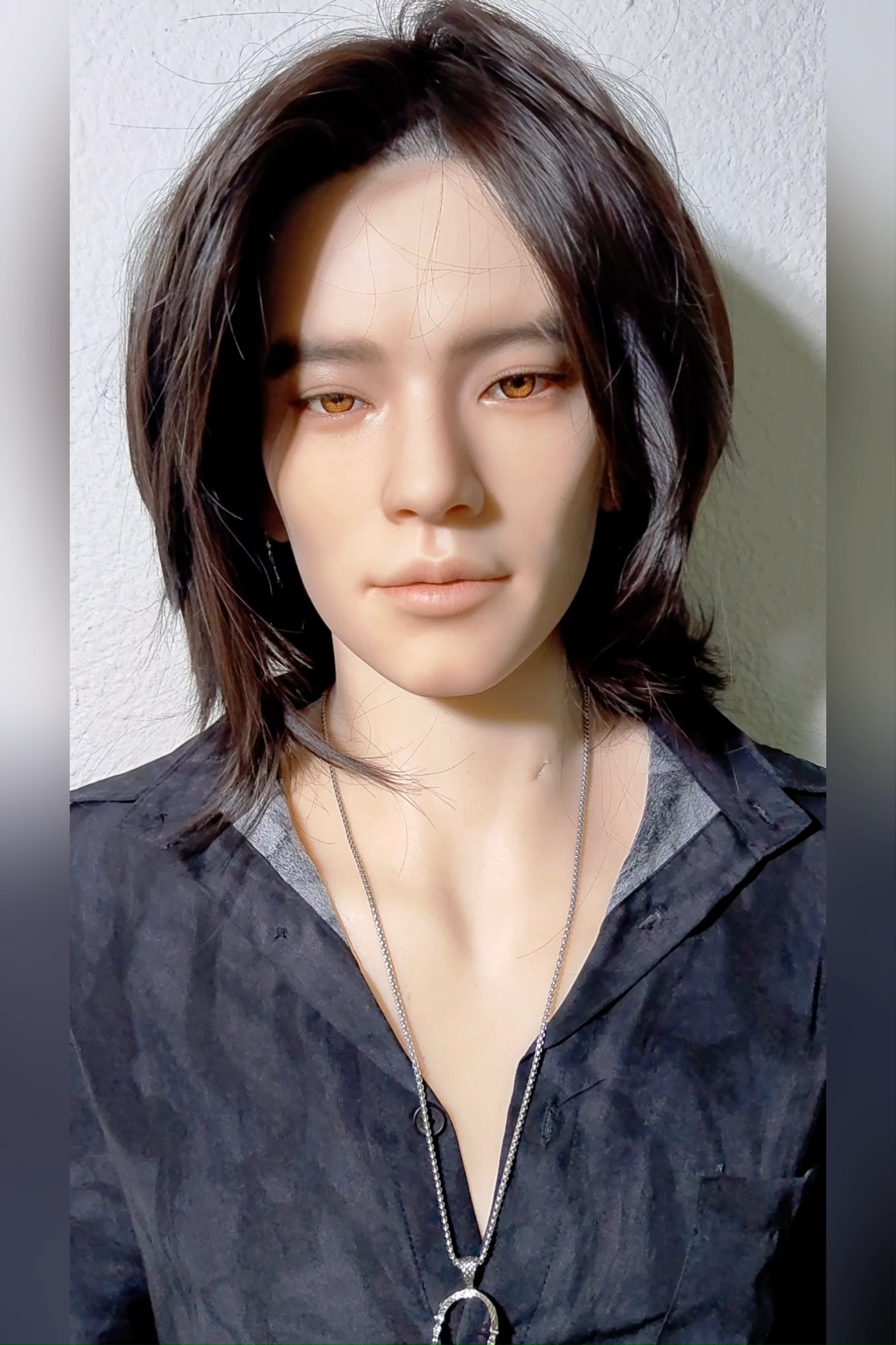 177cm/5ft10 Male Silicone Adult Sex Doll – Jin with Long Hair