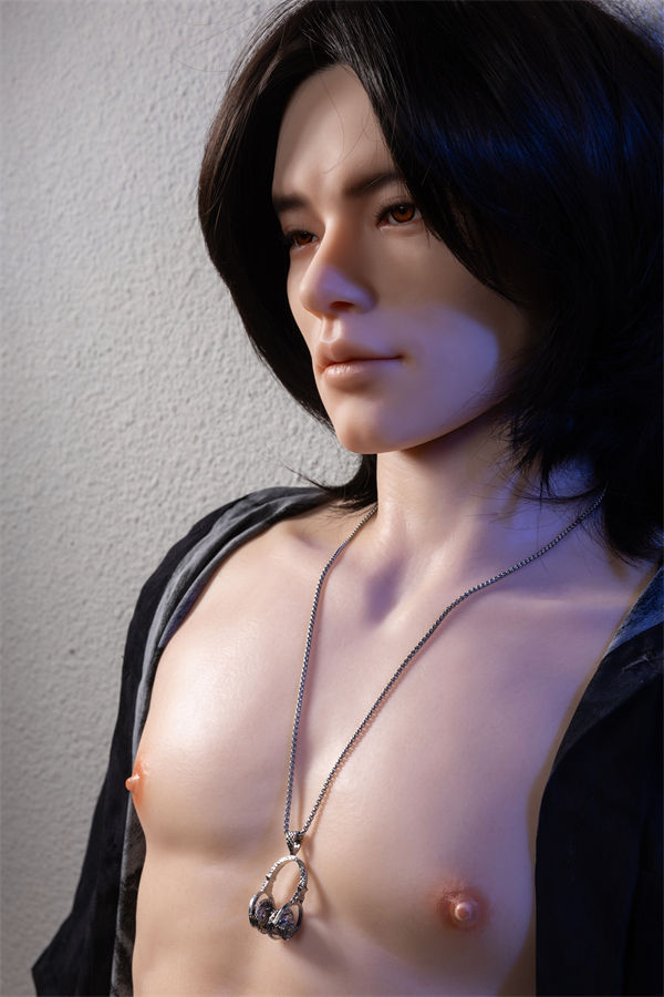 177cm/5ft10 Male Silicone Adult Sex Doll – Jin with Long Hair