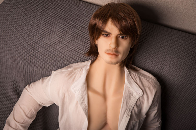 Skin-touch feel of gay doll sex enhanced with soft TPE or silicone body responsive to touch