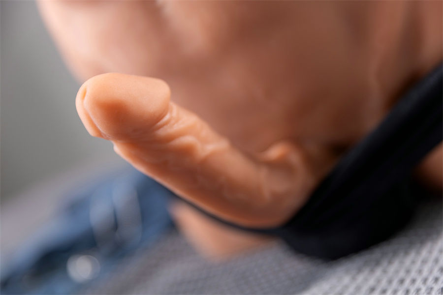 32cm/12.6″ 3D Realistic Electric Male Hips TPE Sex Toys - Lin with Free Heating & Anal Suction Function