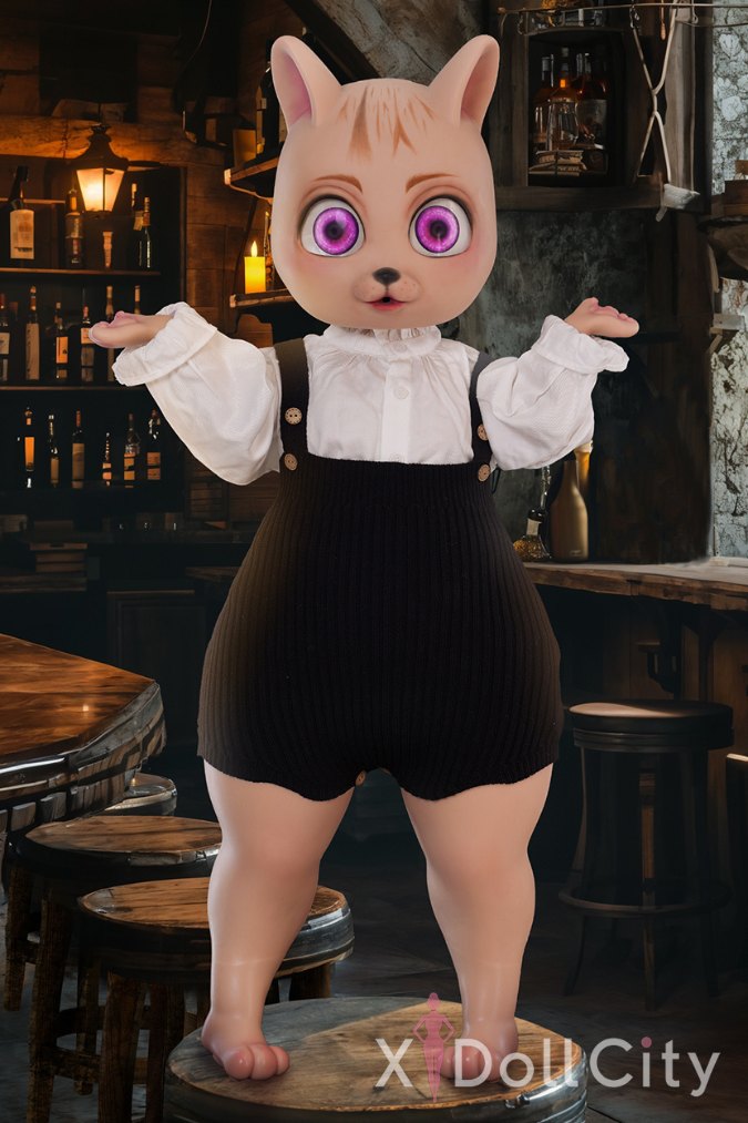 All-In-One Seamless Neck Silicone Adult Sex Doll Bearrie