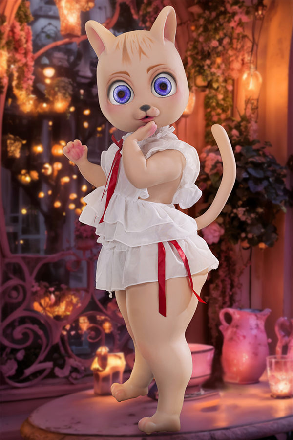 All-In-One Seamless Neck Silicone Adult Sex Doll Bearrie