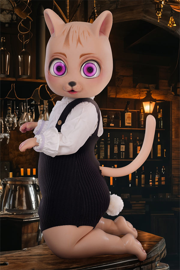 All-In-One Seamless Neck Silicone Adult Sex Doll Bearrie