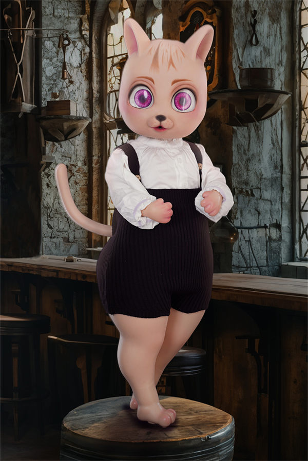 All-In-One Seamless Neck Silicone Adult Sex Doll Bearrie