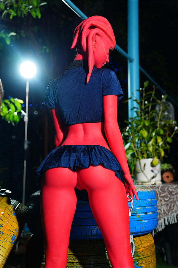 US Stock - 160cm (5ft3) F-Cup Fantasy TPE Adult Sex Doll Grace, Head #A9, Red Skin