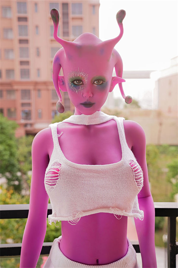 170cm (5ft7) E-Cup Anime Adult Sex Doll Jayla, Head #A2, Purple Skin