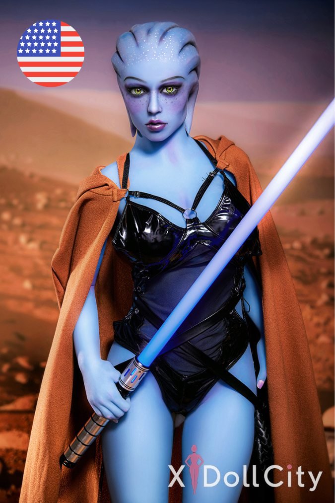 US Stock - 156cm (5ft1) E cup Fantasy TPE Sexy Adult Sex Doll Maxima, Head #A1, Blue Skin