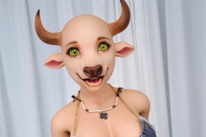 Anthro sex doll combining animal traits with human charm