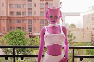 Bold and unusual ugly sex doll defying traditional beauty standards