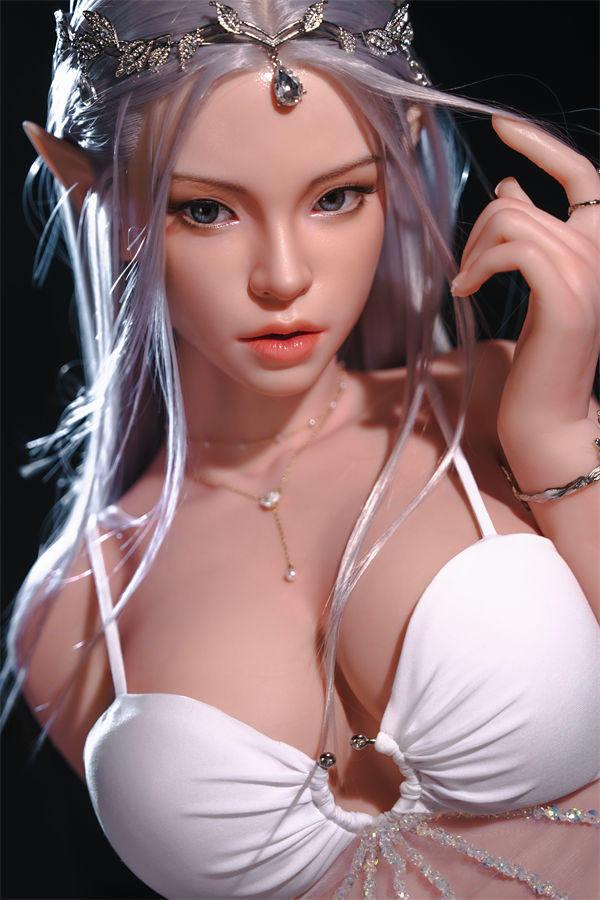 US Stock - 165cm (5ft5) C-Cup Night ELF Full Silicone Adult Sex Doll Lorna (Auto Blowjob), ROS Head T07