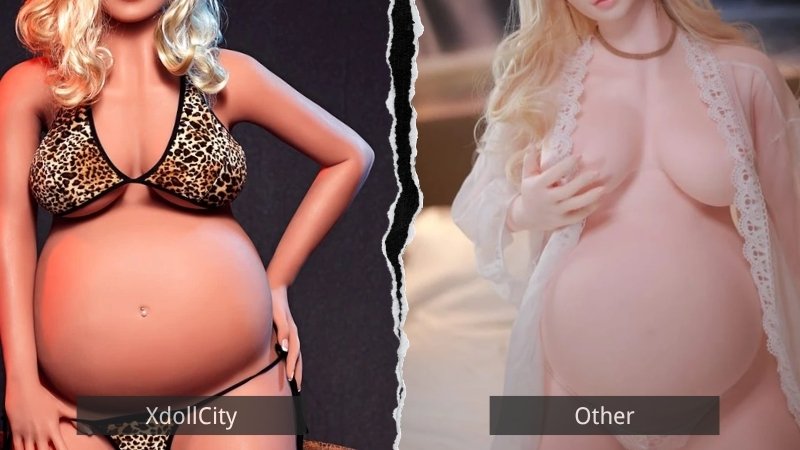 Comparison of XdollCity's pregnant sex dolls with other brands