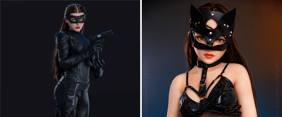 Catwoman cosplay sex doll