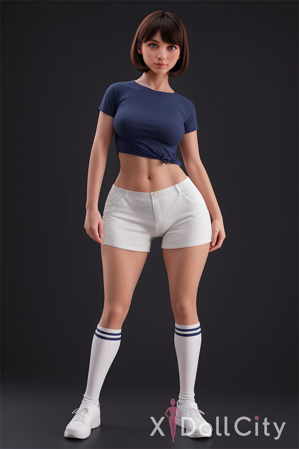 151cm (4ft11) Chubby Hybrid Adult Sex Doll, Silicone Head #AB17, Light Tan-3