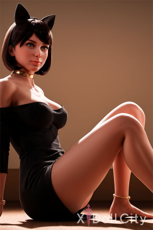 151cm (4ft11) Chubby Hybrid Adult Sex Doll, Silicone Head #AB17, Light Tan-1